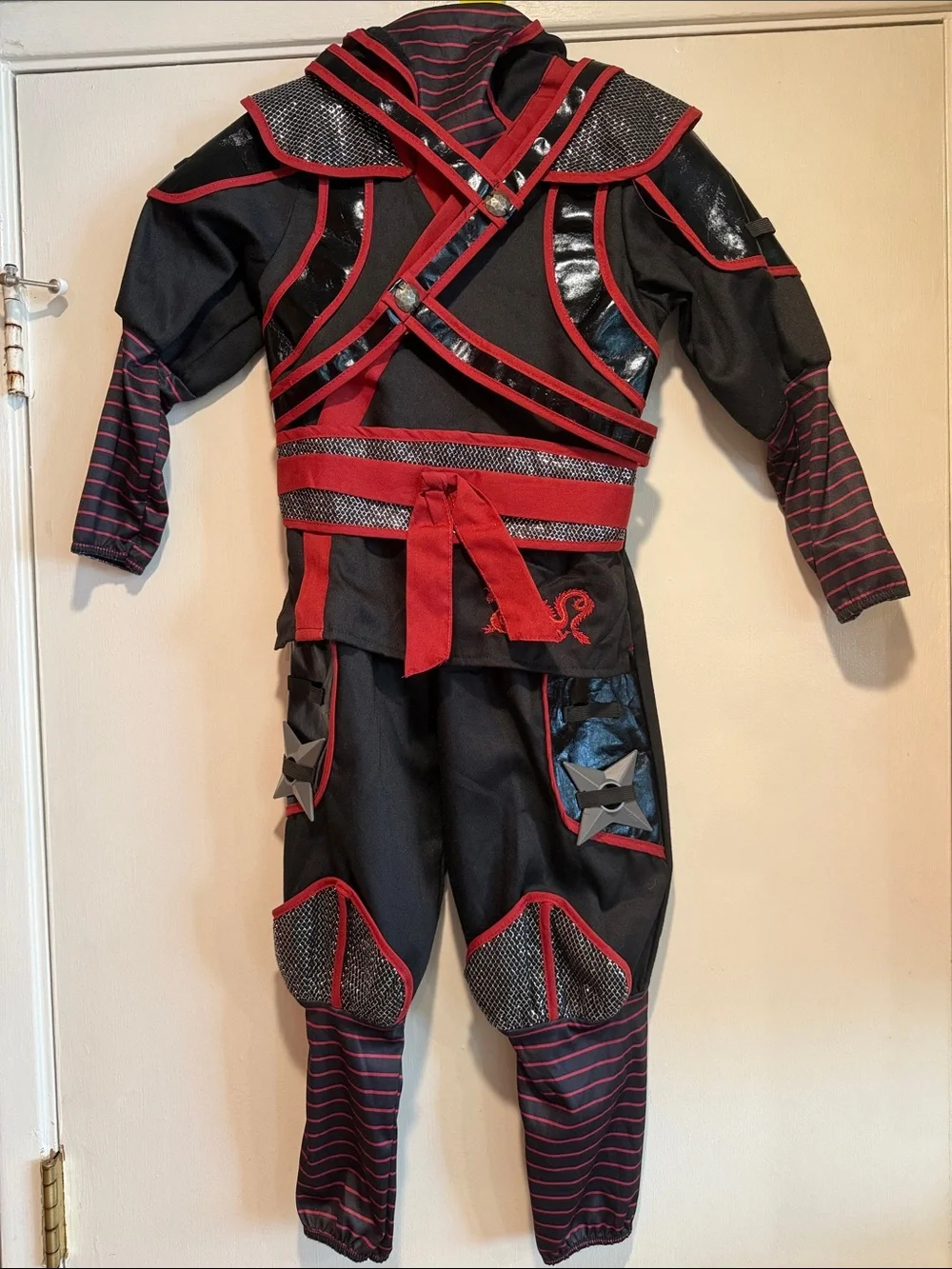 TEETOT RED DRAGON NINJA COSTUME SIZE 5-6 (Missing Accessories)
